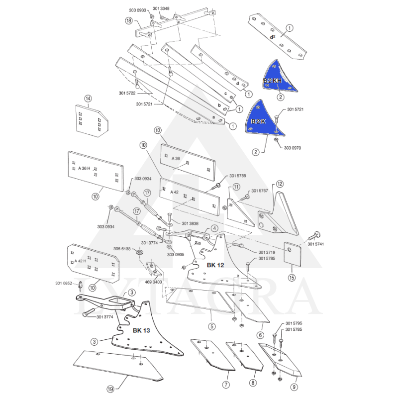 3451000 Keičiama dalis Lemken