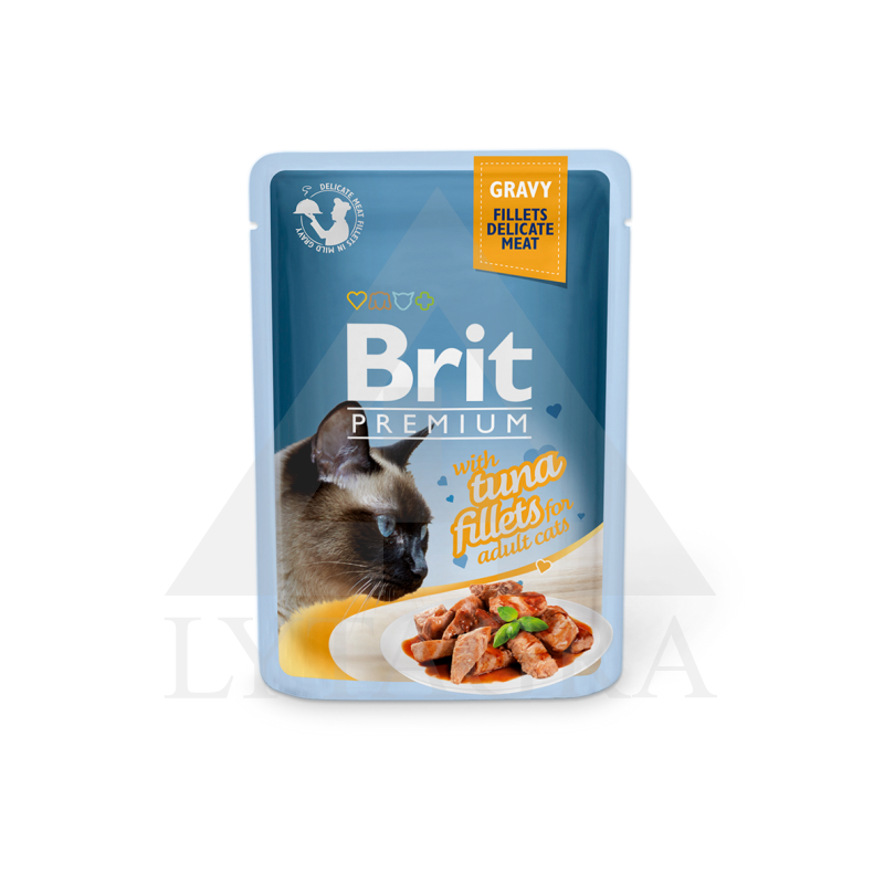85 G KONSERVAI KATĖMS CAT DELICATE TUNAS  PAD.
