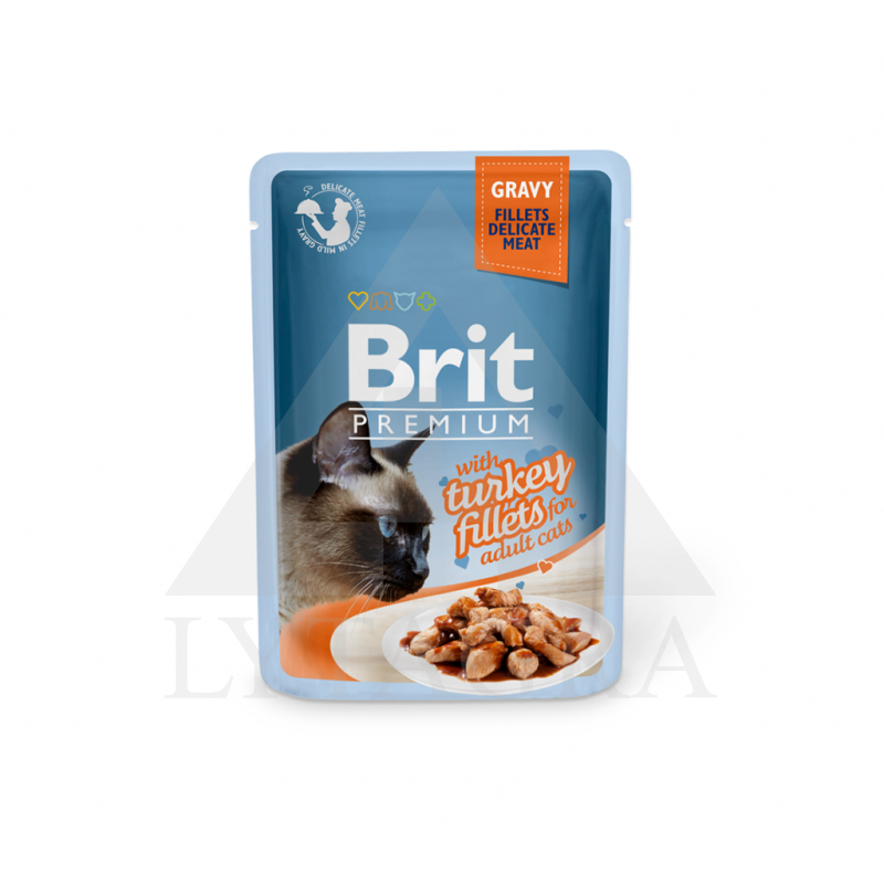 85 G BRIT PREMIUM KONSERV. KATĖMS KALAKUT. PADAŽE