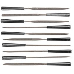 Dildė adatinė, metalui TOPEX komplekte 3x140 mm. 10 vnt. 06A015