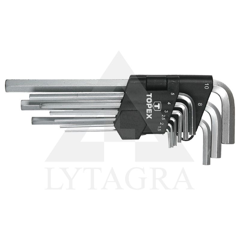 Raktas šešiakampis 9 vnt, 1.5-10 mm