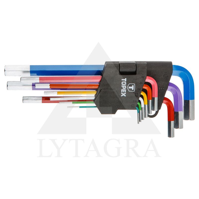 Šešiakampiai raktai, 1.5-10 mm spalvoti 9 vnt