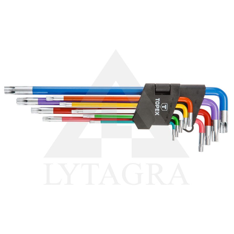Raktai Torx , T10-T50, spalvoti