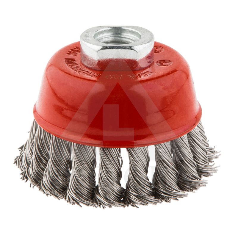 Metalinis šepetys 80 mm x M14, nerūdijanti viela