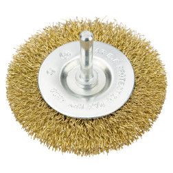 Apvalus vielinis šepetėlis gręžtuvui, 75mm.