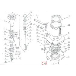 Lenkiškos šienapjovės atraminis diskas  245-125-010-108 1,85 M