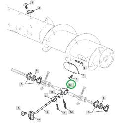 Įvorė - laikiklis sraigės piršto JOHN DEERE AH171602