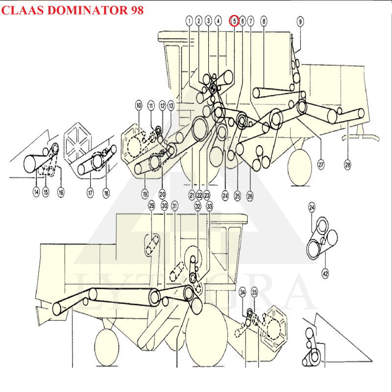 Diržas GATES 1424227 (3HB-2450)