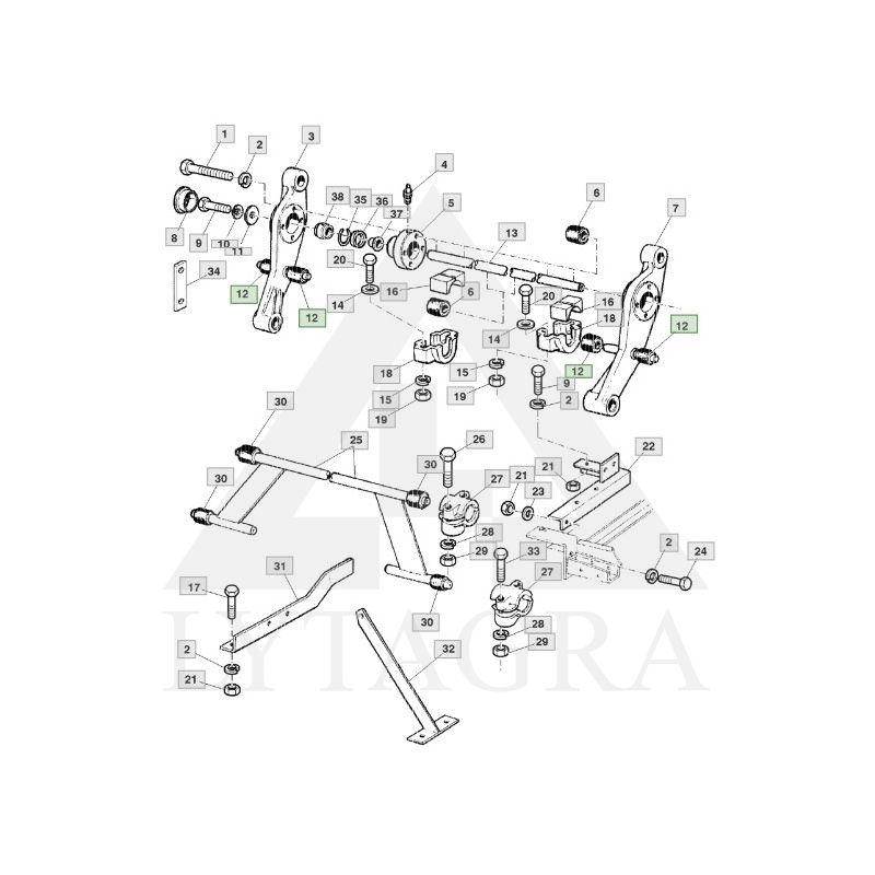 Įvorė JOHN DEERE AZ54780 / AZ30671