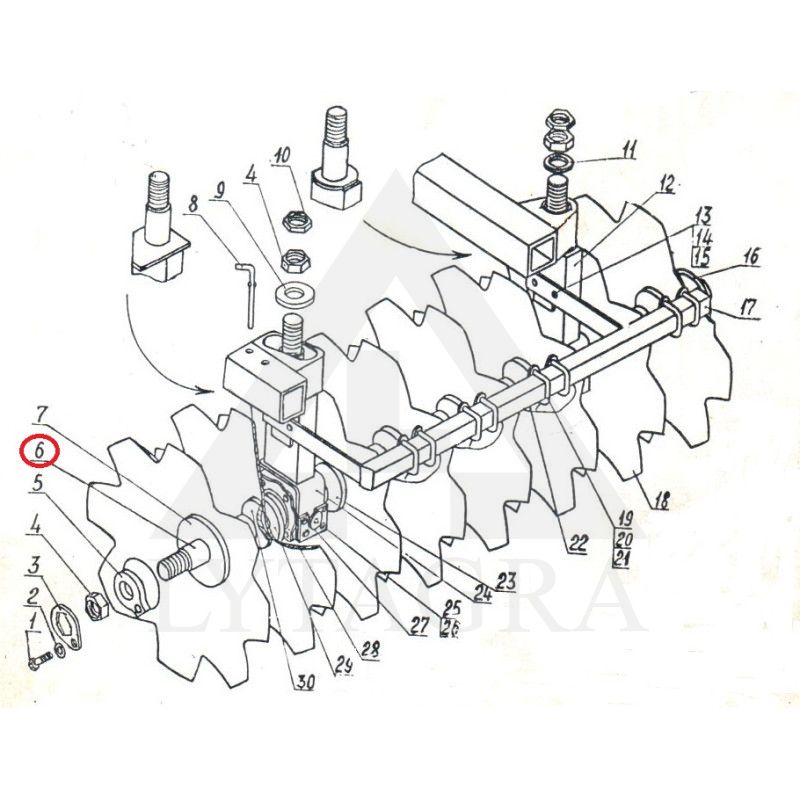 Ašis BDT BDJU 04.625  1950mm