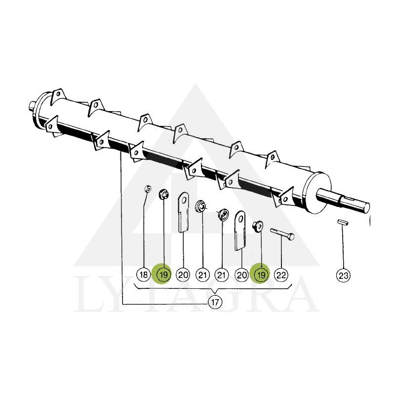 Įvorė smulkinimo peiliukui 060016-02-00 CLAAS 060016 3mm