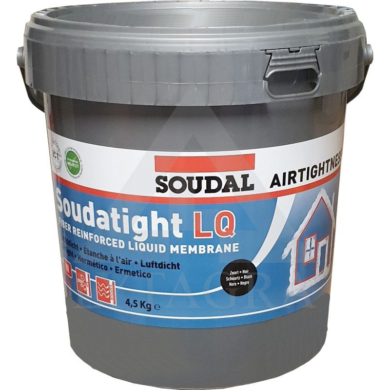 SOUDATIGHT LQ- juoda 4,5KG - garoizoliacinė mastika