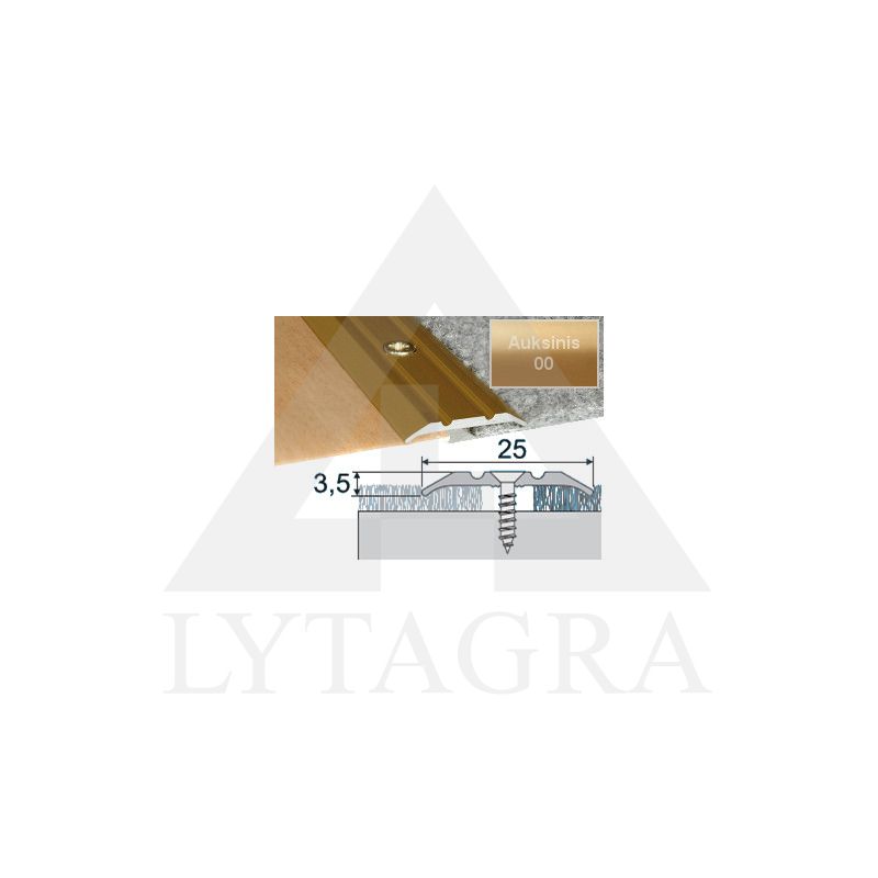 Profilis Effector A12 sujungimo auksinis 93 cm 25x2 mm