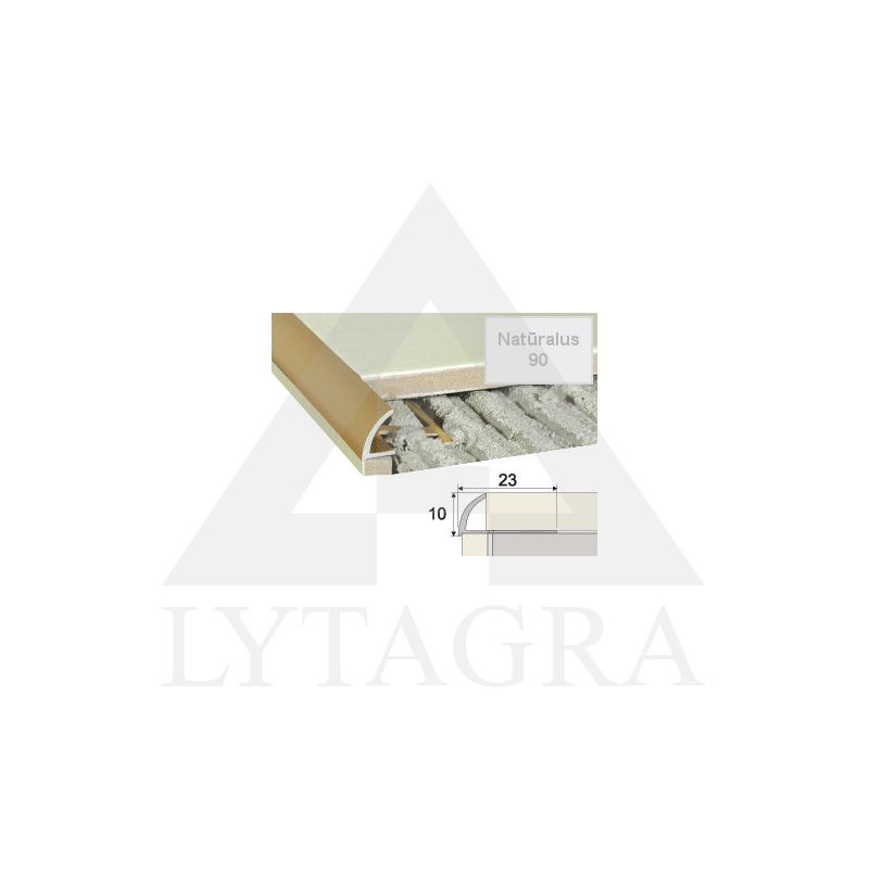 Profilis Effector A53 užbaigimo A53 natūralus 250 cm 23x10 mm