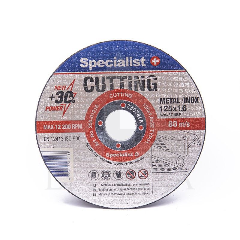 Metalo pj.diskas 125x1,6x22 mm