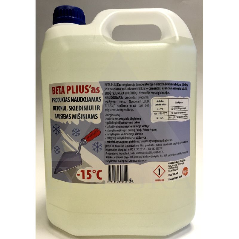 PRIESŠALTINIS PRIEDAS BETON 5L ''BETA PLIUS''
