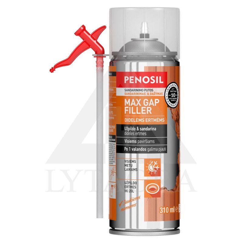 Šiaudelinės sandarinimo putos PENOSIL Max Gap Filler, 310 ml