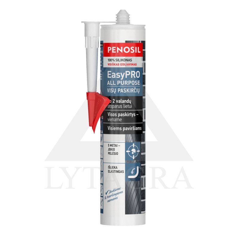 Visų paskirčių silikoninis hermetikas PENOSIL EasyPRO All Purpose, bespalvis, 310 ml