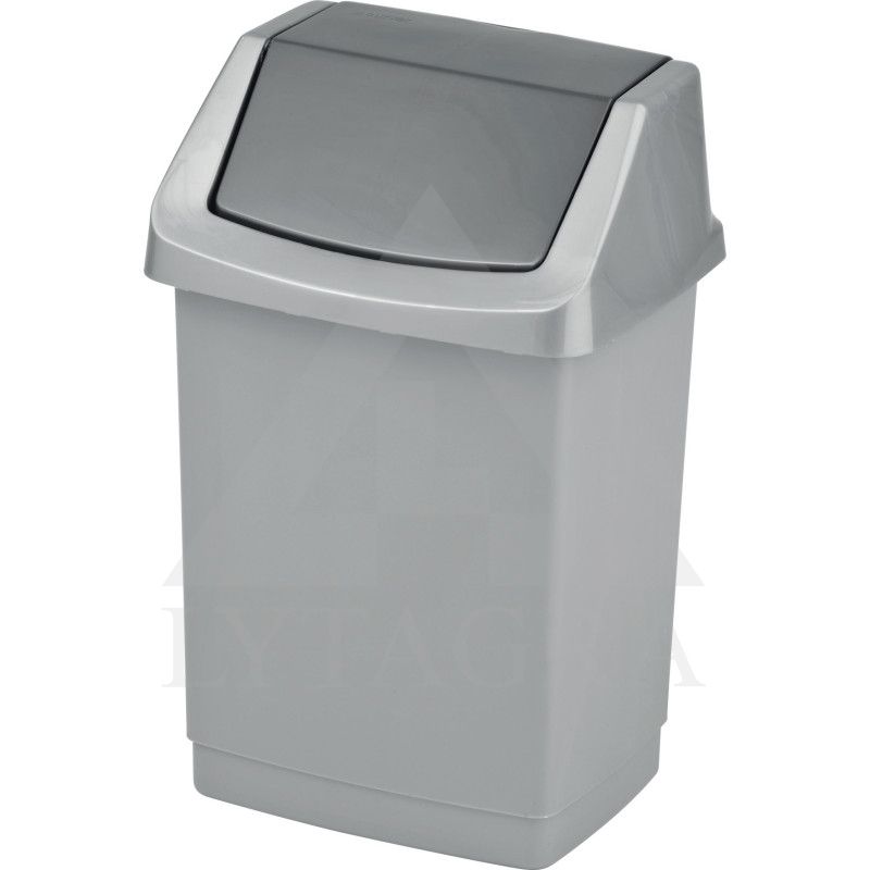 Šiukšliadėžė CLICK-IT, 15 L, sidabro
spalvos