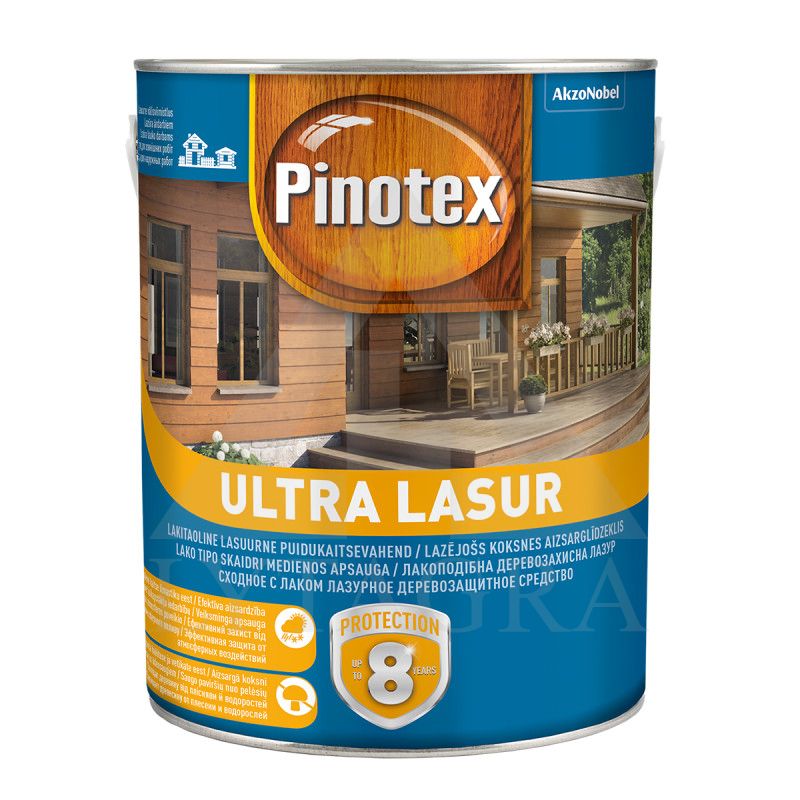 PINOTEX Ultra Lasur EU raudonmedis 3ltr