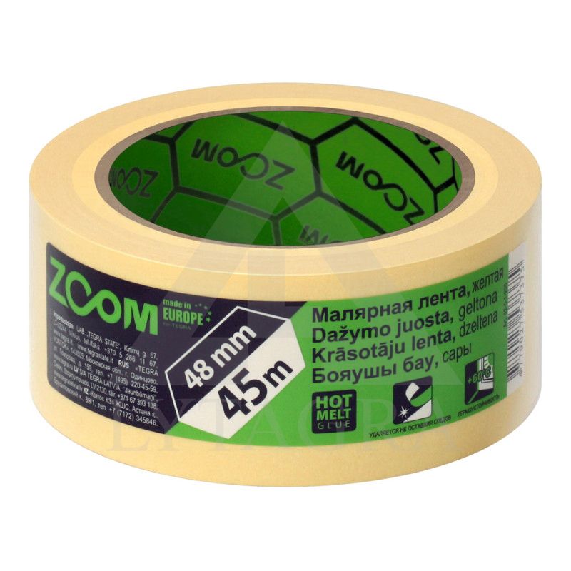 Dažymo juostelė, gelt., 48 mm x 45 m, ZOOM