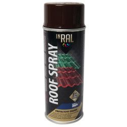 INRAL ROOF SPRAY, šokoladiniai RAL8017, dažai aerozoliniai stogo dangai