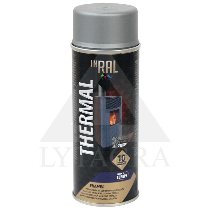 INRAL THERMAL, aliumin. RAL9006, dažai aerozoliniai atsparūs karščiui