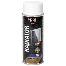 Aerozoliniai dažai radiatoriams, RADIATOR, baltas, INRAL