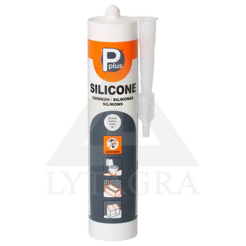 Silikonas Pplus, baltas