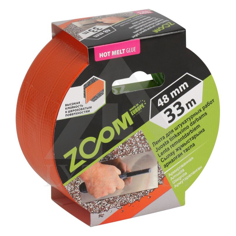 Armuota juosta tinkavimo darbams, 48 mm x 33 m, ZOOM