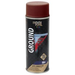 INRAL GROUND, raudonas RAL3009, gruntas aerozoliniai antikoroz.