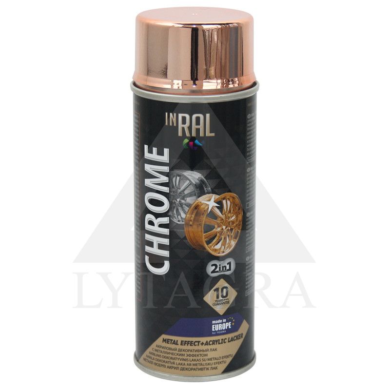 INRAL CHROME, varinis, lakas aerozoliniai Akrilinis
