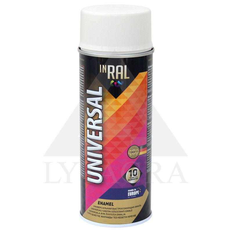 (03) INRAL UNIVERSAL, balti matiniai RAL9003, dažai aerozoliniai