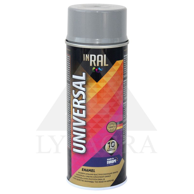(07) INRAL UNIVERSAL, pilki RAL7024, dažai aerozoliniai (07) INRAL UNIVERSAL, pilki RAL7024, dažai aerozoliniai