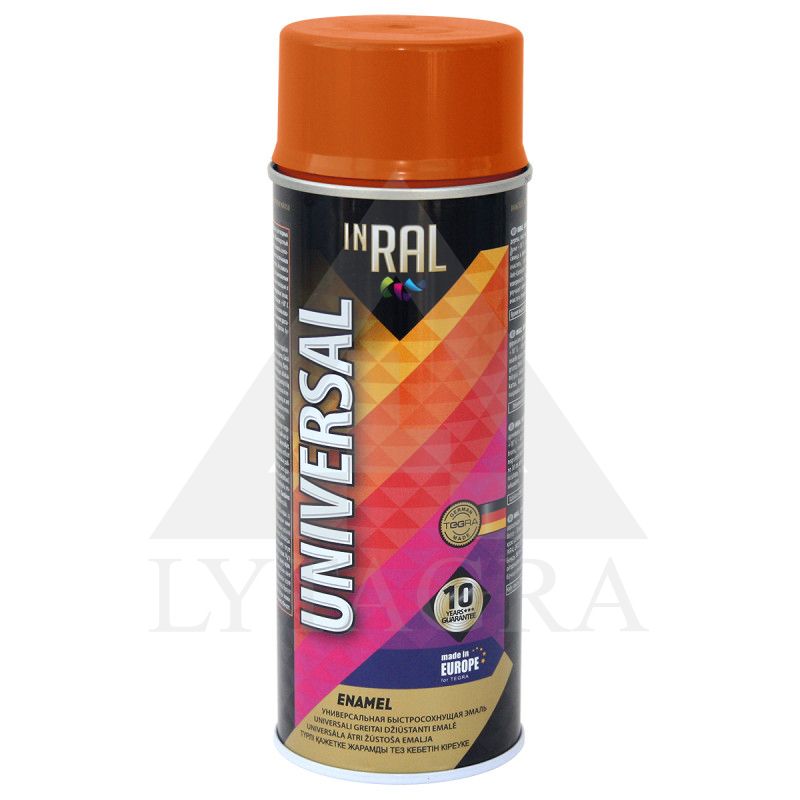 (13) INRAL UNIVERSAL, oranžiniai RAL2004, dažai aerozoliniai