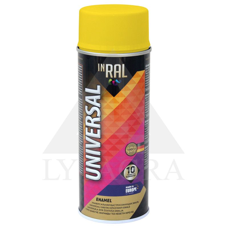 (38) INRAL UNIVERSAL, geltonai melioniniai RAL1028, dažai aerozolinai