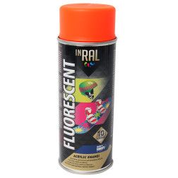 INRAL FLUORESCENT, oranžiniai, dažai aerozoliniai