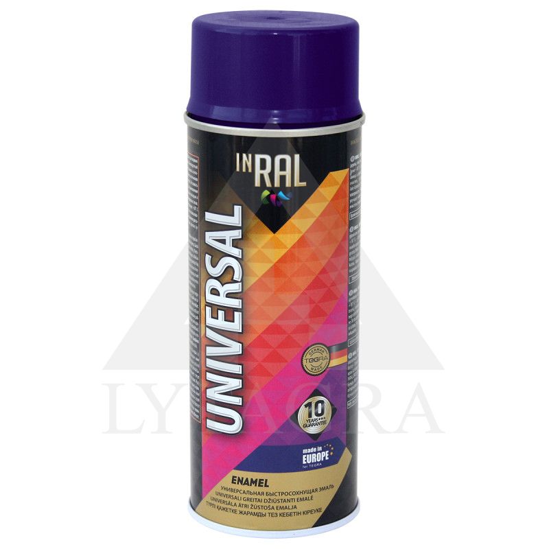 (33) INRAL UNIVERSAL, ultramarino mėlyni RAL5022, dažai aerozoliniai