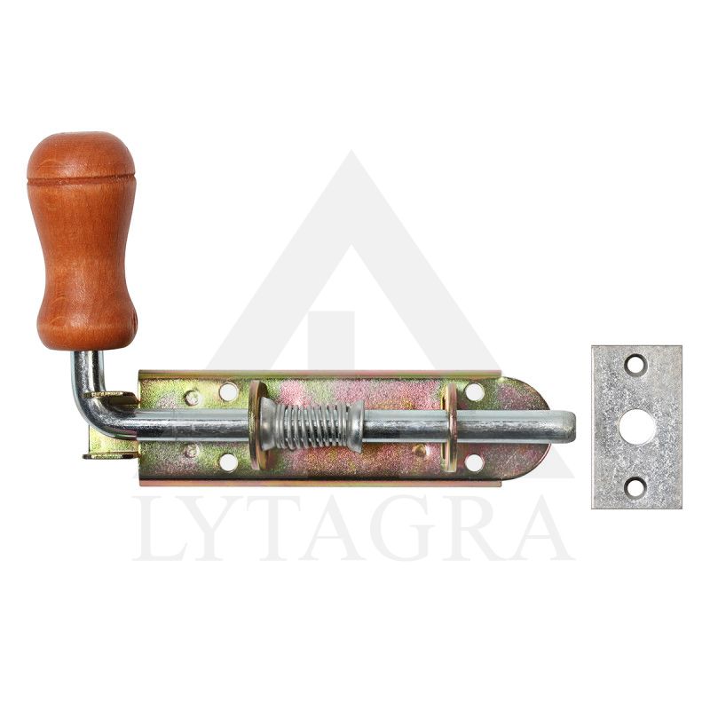 Užšovas 120 mm su spyruokle siauras, cinkuotas (216)