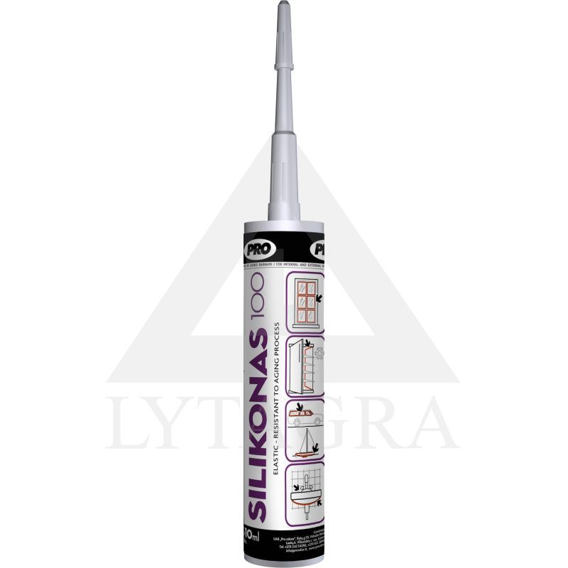 SILIKONAS 100, 310ml baltas