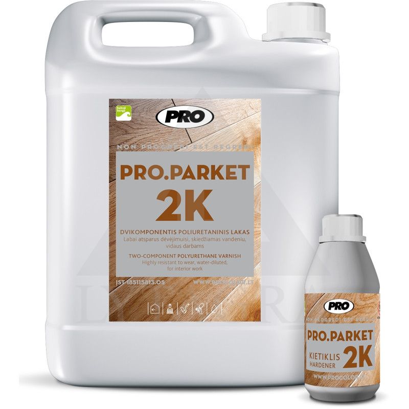 Lakas parketui PRO.PARKET 2K, 1L blizgus