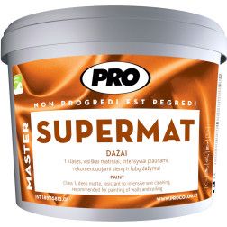 Dažai sienoms ir luboms SUPERMAT, 1L