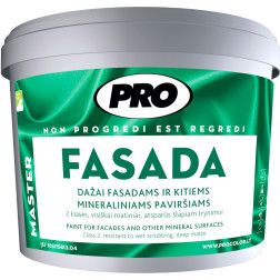 Dažai mineraliniams fasadams FASADA, 1L tamsiai rudos sp.