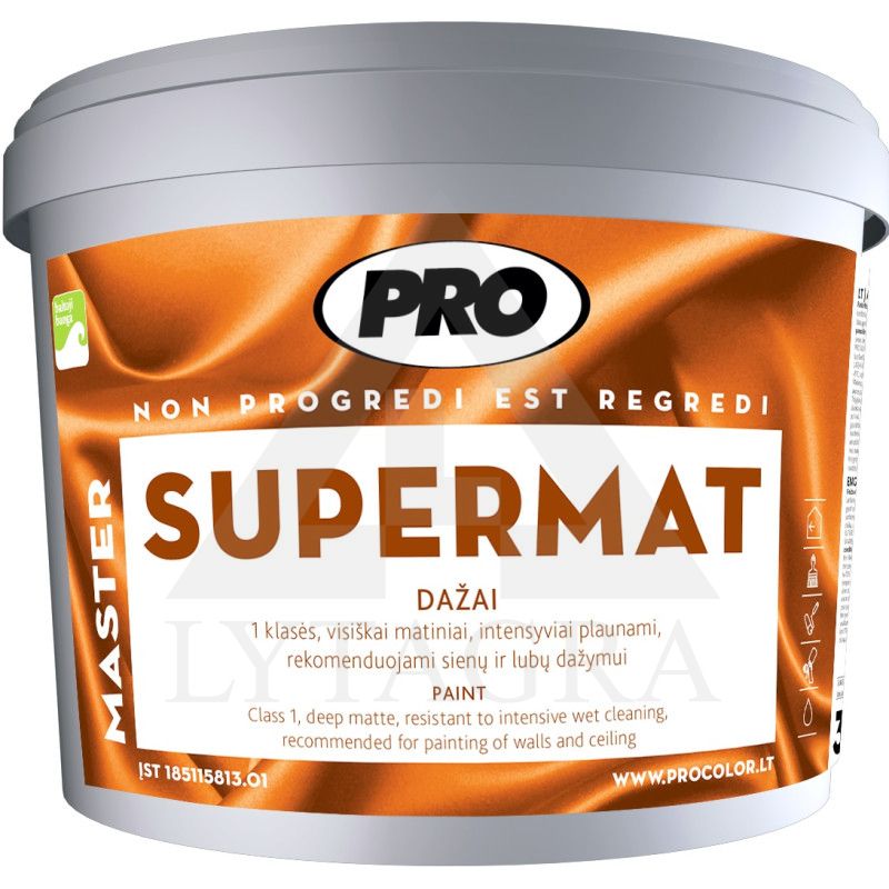 Dažai sienoms ir luboms SUPERMAT, 5L