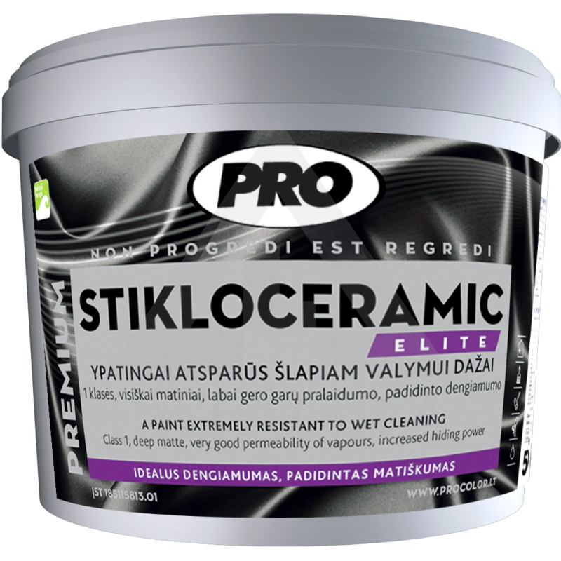 Dažai sienoms ir luboms STIKLOCERAMIC, 10L Dažai sienoms ir luboms STIKLOCERAMIC, 10L