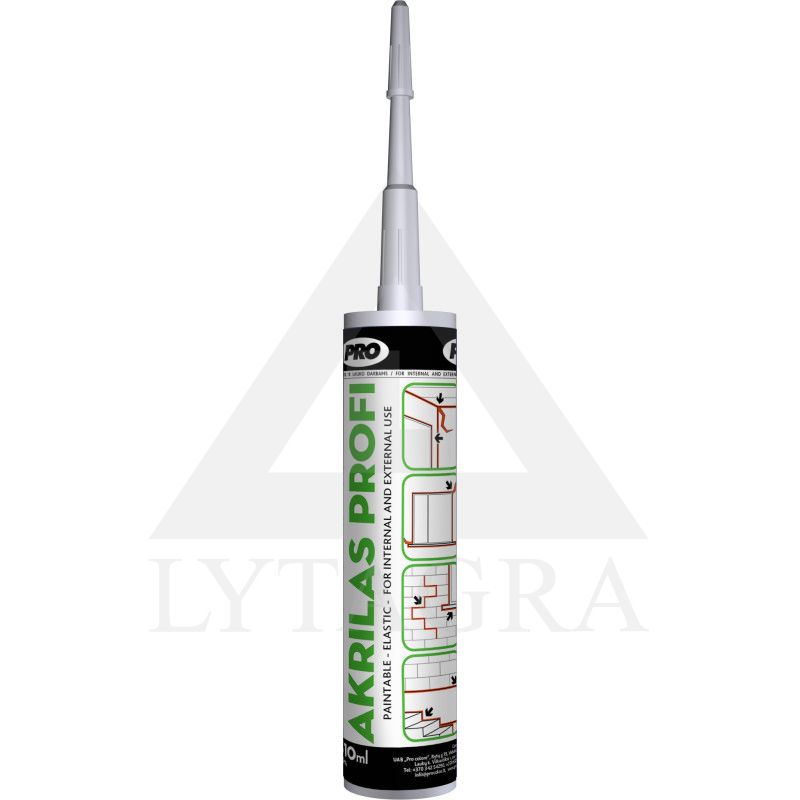 AKRILAS PROFI 310ml baltas