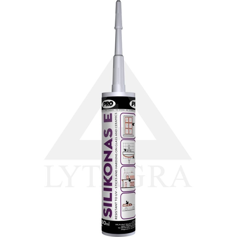 SILIKONAS E 280ml bespalvis