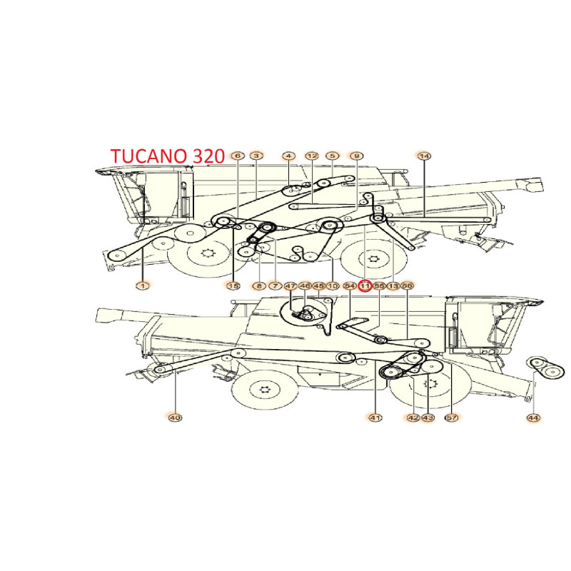 Diržas GATES 1454323 (20-12.5-2950)