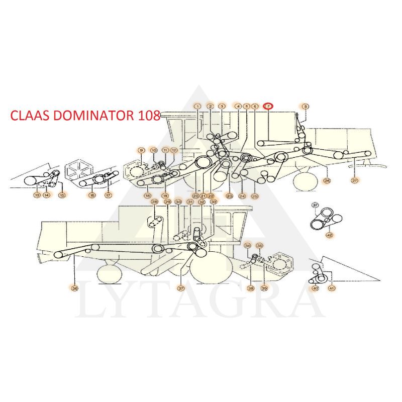Diržas HARVEST BELTS B/H-5500 CL 644447.0