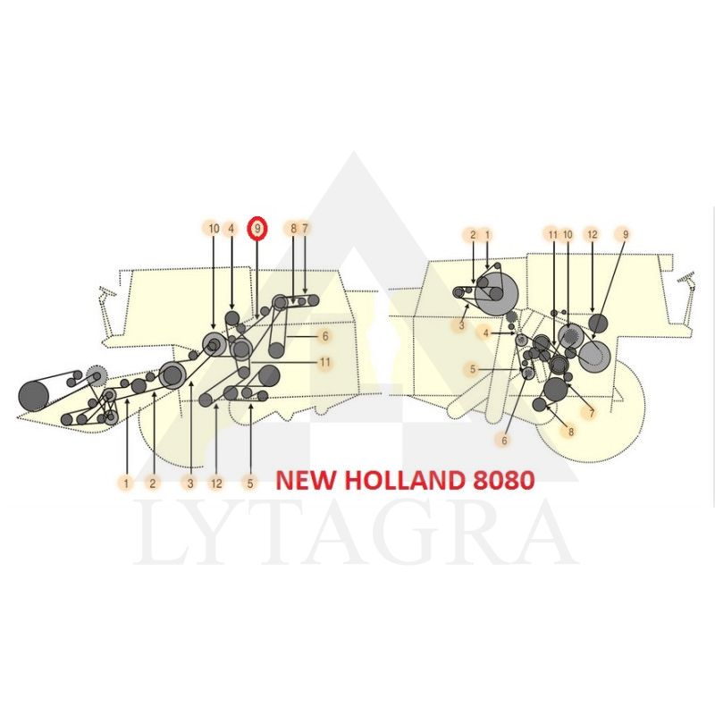 DIRŽAS 4HB-3160 (LA) AGRIBELTS